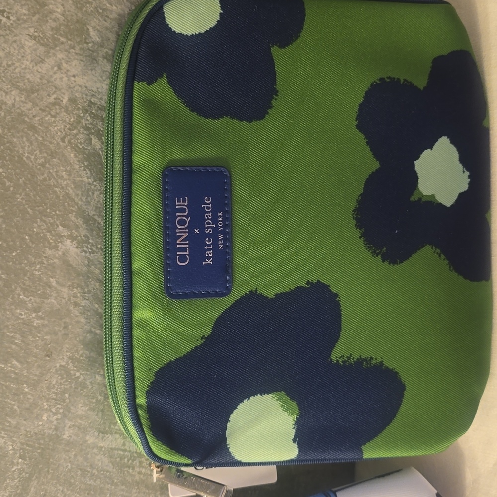 4 Clinique X Kate Spade Vibrant Cosmetic Bag Collection New - Picture 3 of 6